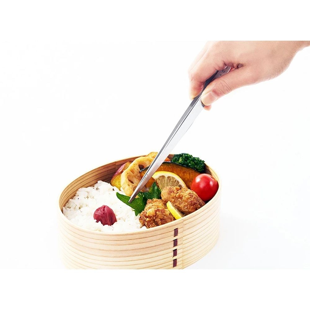 ヨシカワ EAトCO モリバシ トング Moribashi tongs, ステンレス, 幅180mm&times;奥行28mm&times;高さ40mm