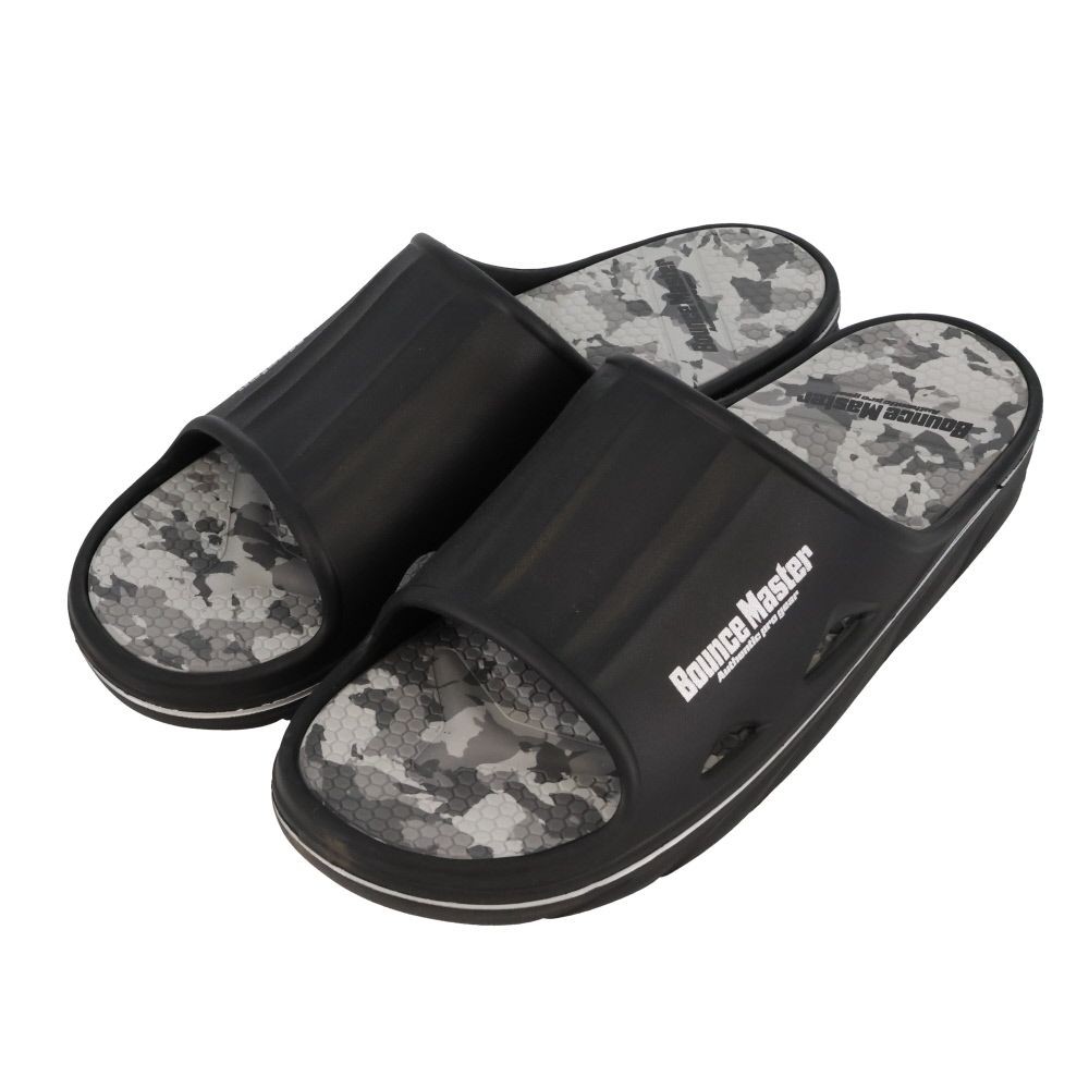 紳士　ＢＭ防滑高弾力　シャワーサンダル　ＢＫＧＹ　３Ｌ, ブラック&times;グレー, 3Lサイズ