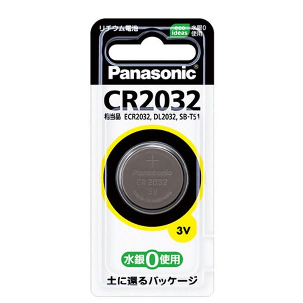 ＰＡ　リチウム電池　ＣＲ2032Ｐ, 3V, 1個入り