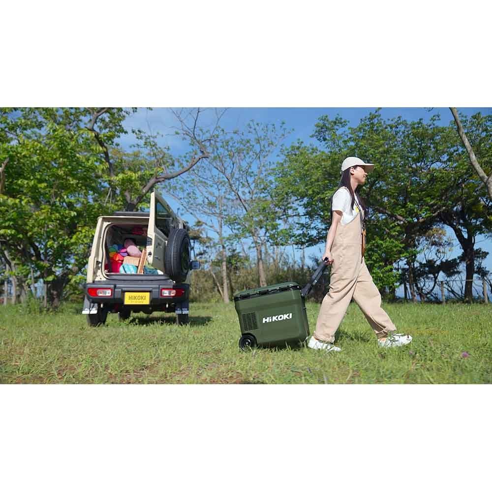 【数量限定】ハイコーキ HiKOKI 18Ｖコードレス 冷温庫 UL18DC (WMGZ) 蓄電池セット＋進呈品 蓄電池付, フォレストグリーン, UL18DC (WMGZ)