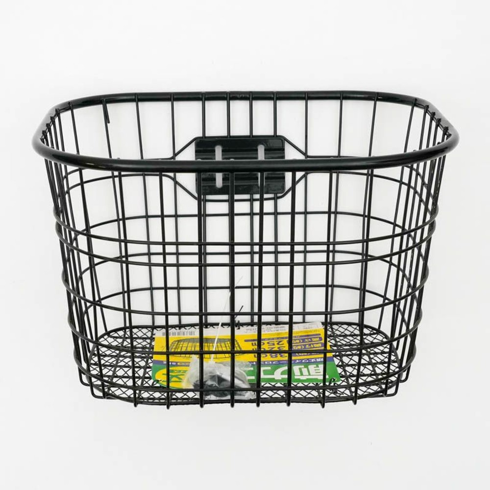 頑丈ワイヤーフロントバスケットＭ　ブラック, ブラック, M