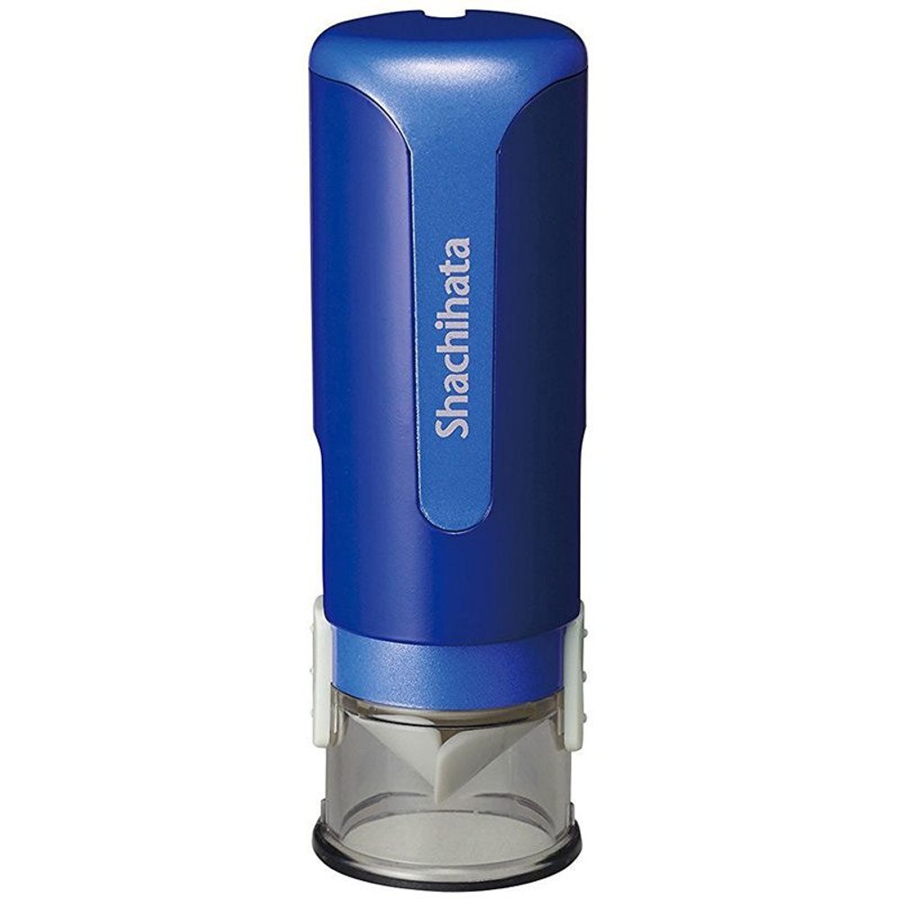 シヤチハタ　キャップレス9　, ブルー, 印面9mm