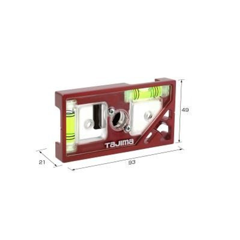 TAJIMA　セフ電工レベル レッド　SFDKL-C93R, レッド, 93mm