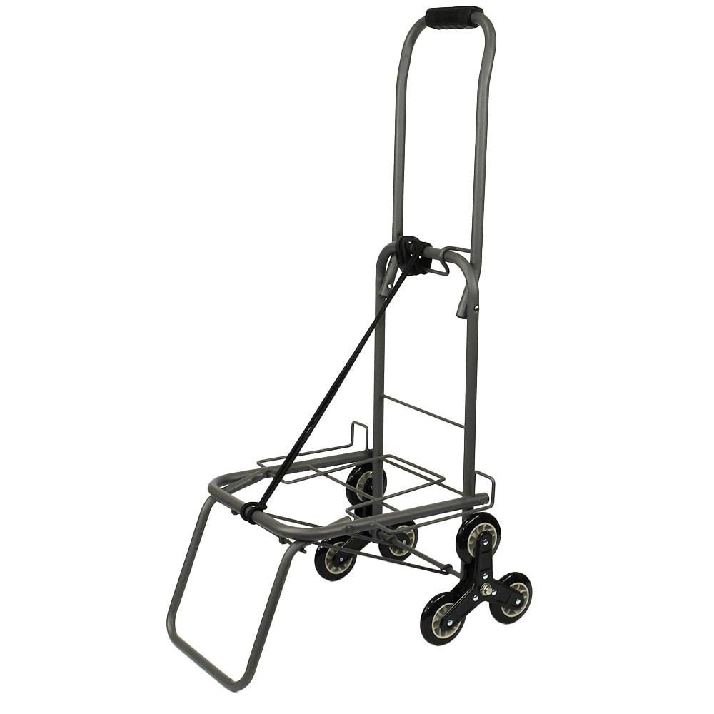 段差もラクに上れる3輪キャリーカート, グレー, 耐荷重約40kg