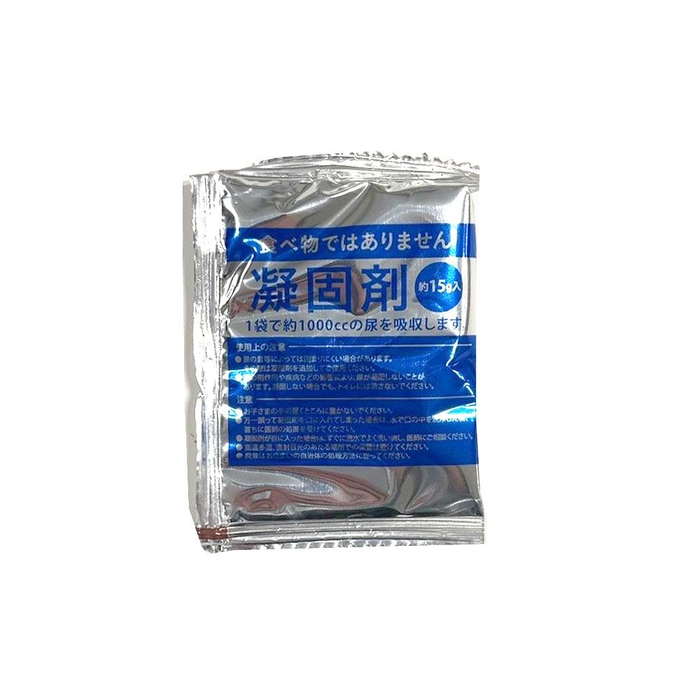 どこでも簡易トイレ（20回セット）, 凝固剤＋汚物袋, 20P