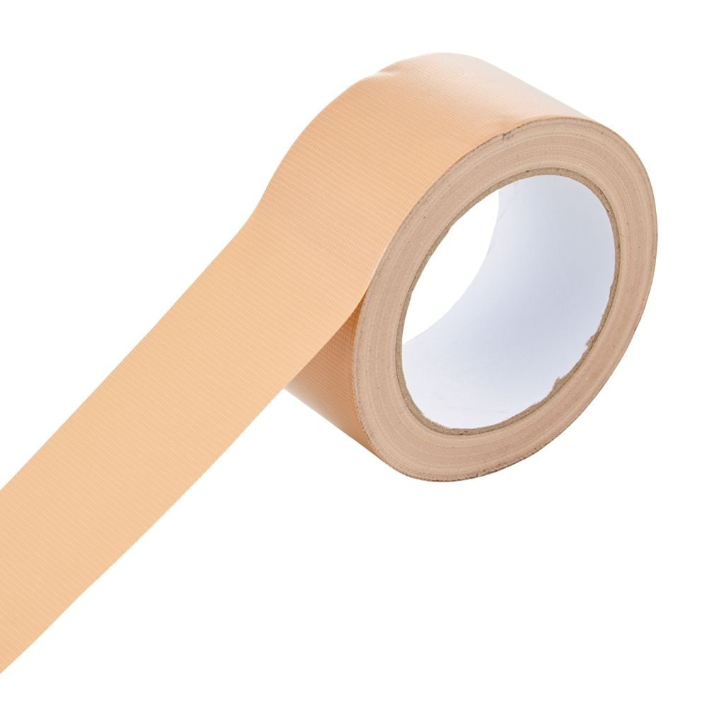 WIZ'A ウィザ　布テープ50mm&times;25m1巻, 茶, 50mm&times;25m