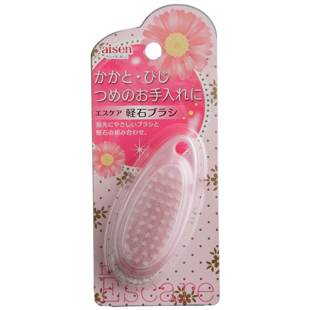 アイセン　エスケア　軽石ブラシ, ピンク, 1個入り