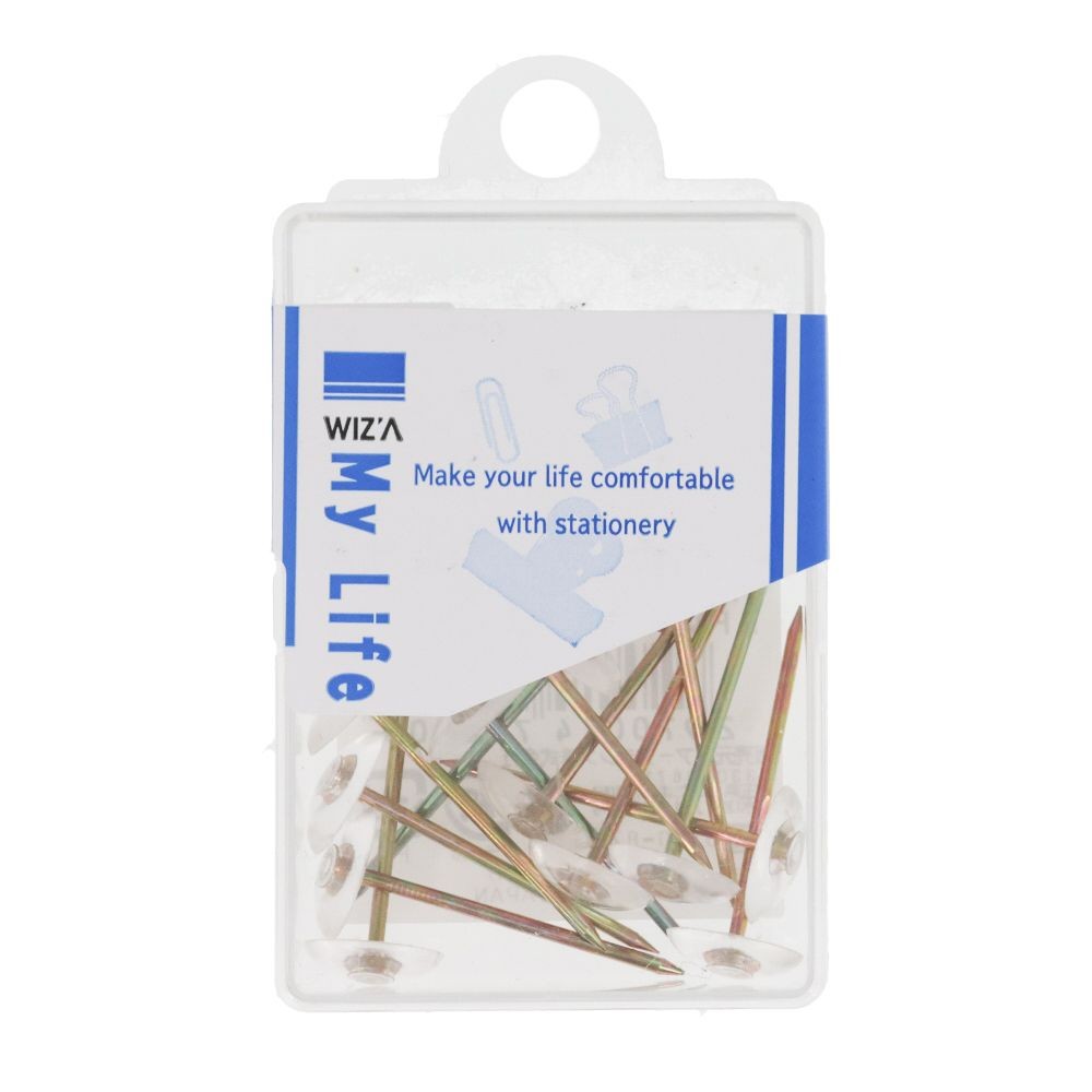 ウイザ WIZ'Aカーペット画鋲　透明　15本入, 透明, 15本入