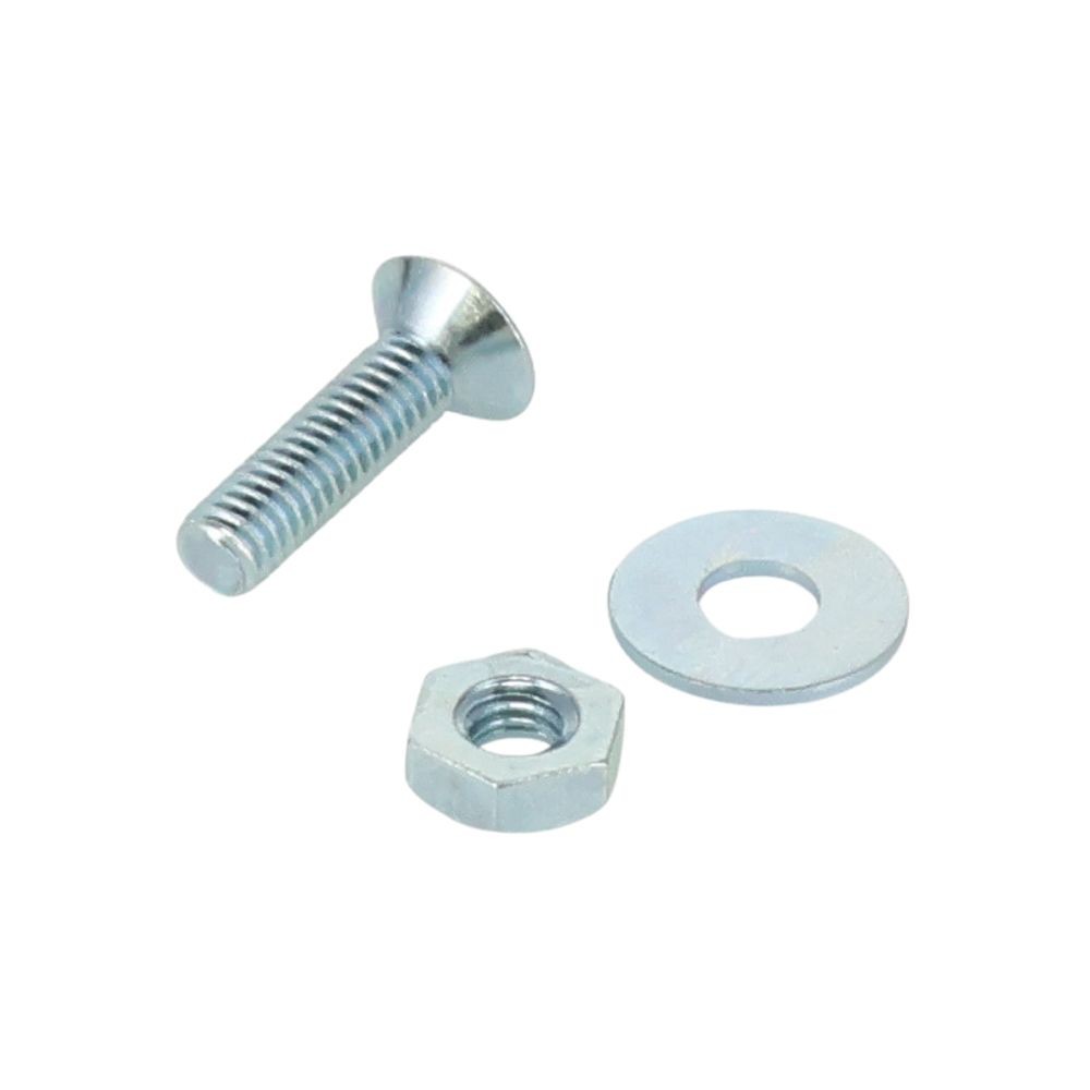 小ねじ　皿　鉄　ユニクロメッキ　Ｍ２．６&times;１０　８本入　小袋, シルバー, M2.6&times;10mm