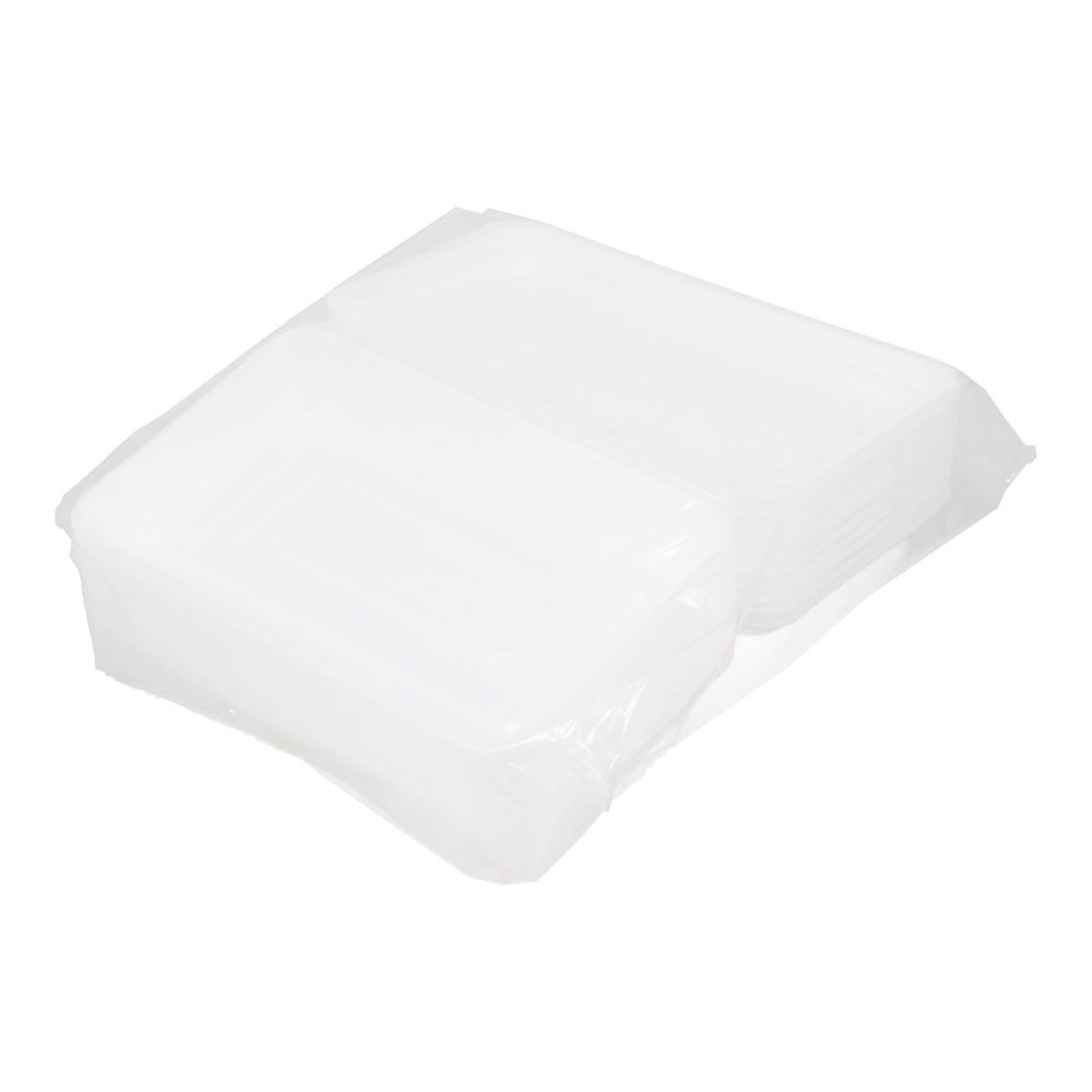発泡フタ付パック大　１０Ｐ　嵌合式, 白, 大
