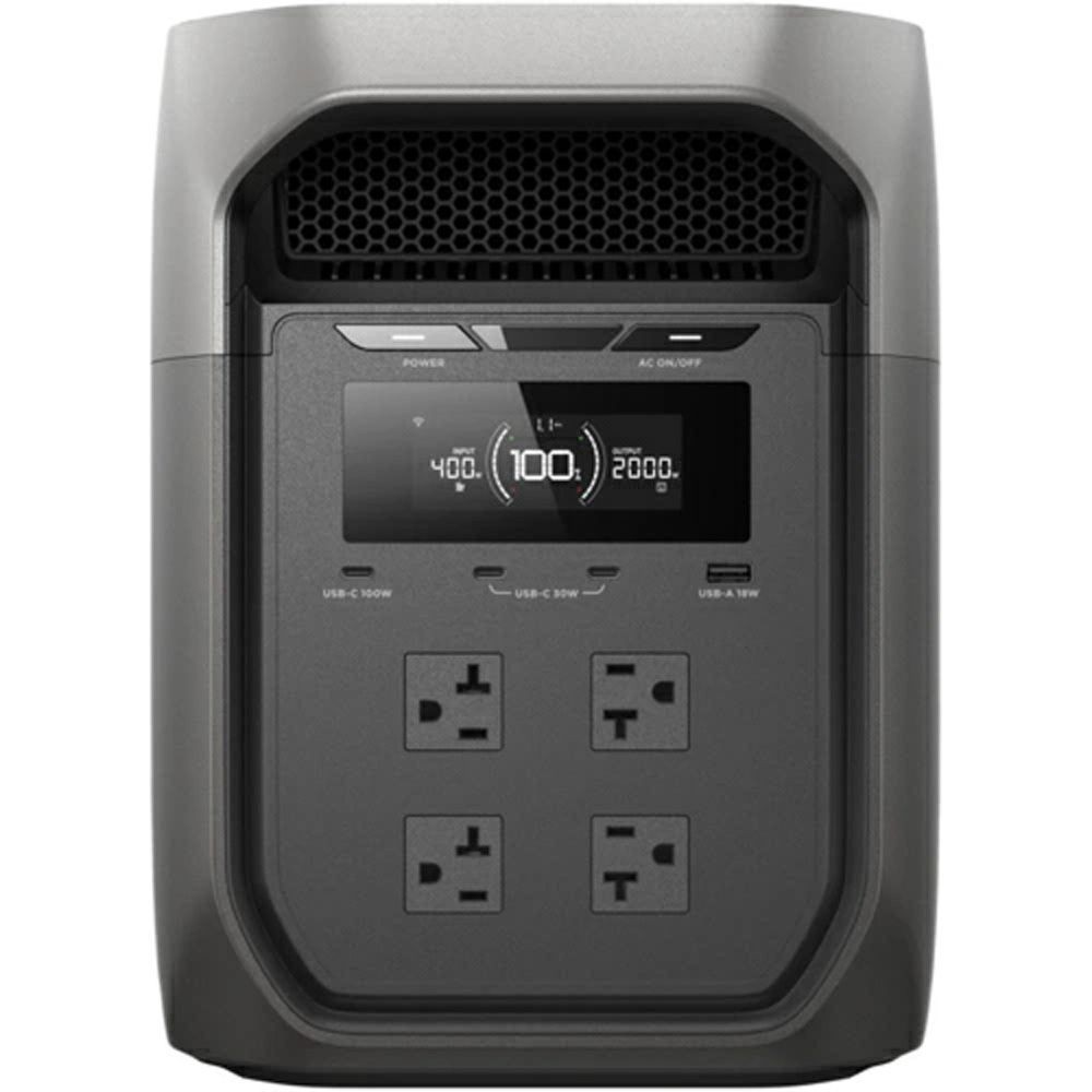 エコフロー EcoFlow ポータブル電源 DELTA 3 Max EFD3MGDELTA3, ブラック, 幅496mm&times;奥行239mm&times;高さ305mm