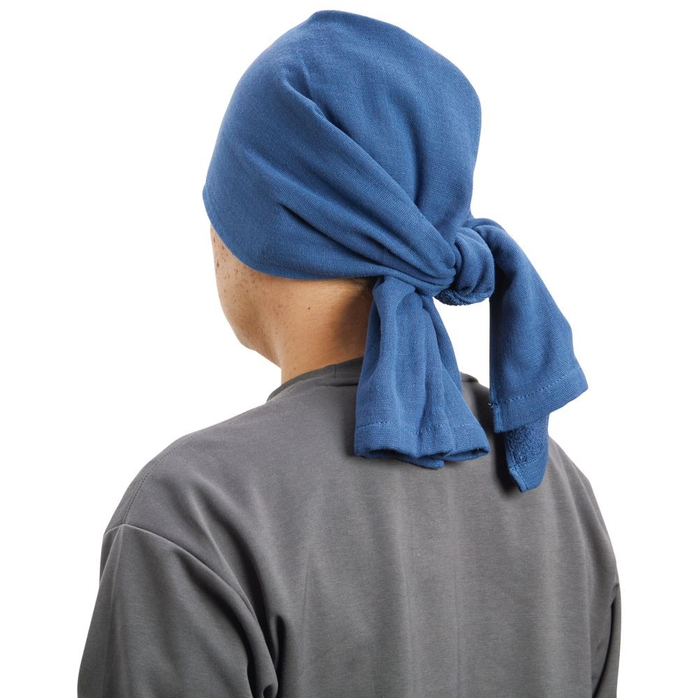 ウィザ WIZ'A頭にしっかり巻けるガーゼロングタオル, ブラック, ロング