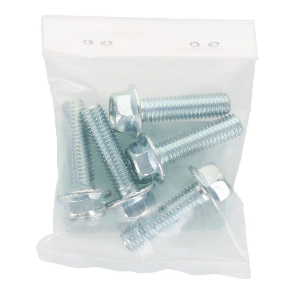 ７Ｔフランジボルト　セレート付き　鉄　三価クロメート　Ｍ８&times;３０　５本入り, ボルト, M8&times;30