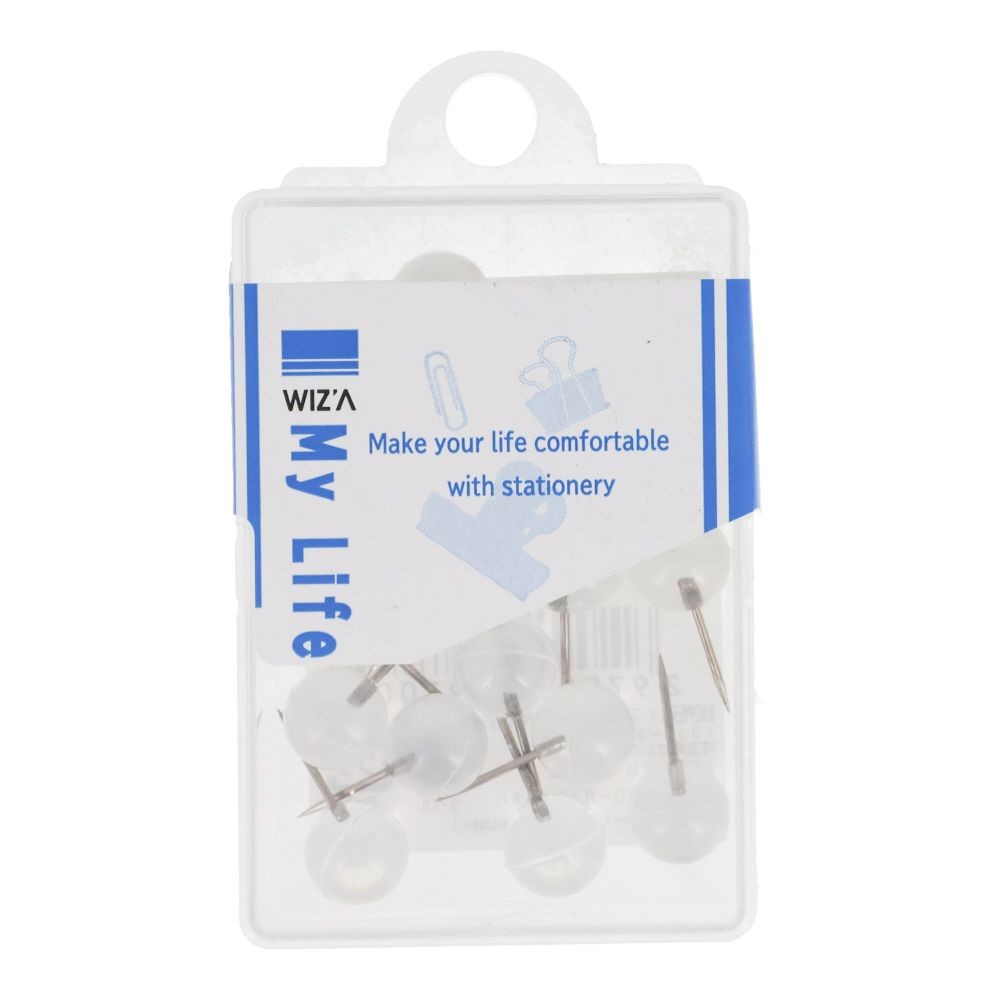 ウイザ WIZ'Aマップ画鋲　透明15本入, 透明, 15本入