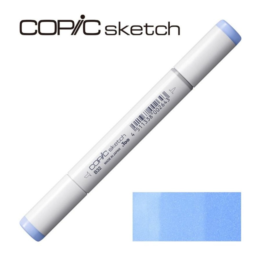 コピックスケッチ B32 ペール・ブルー,  B32 ペール・ブルー, スケッチ