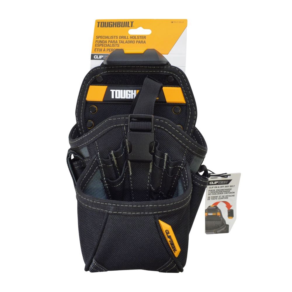 TOUGHBUILT（タフビルト）　ドリルホルスター　TB-CT-20-LX　電動ドリルホルダー　工具ポーチ　15ポケット, 黒, TB-CT-20-LX
