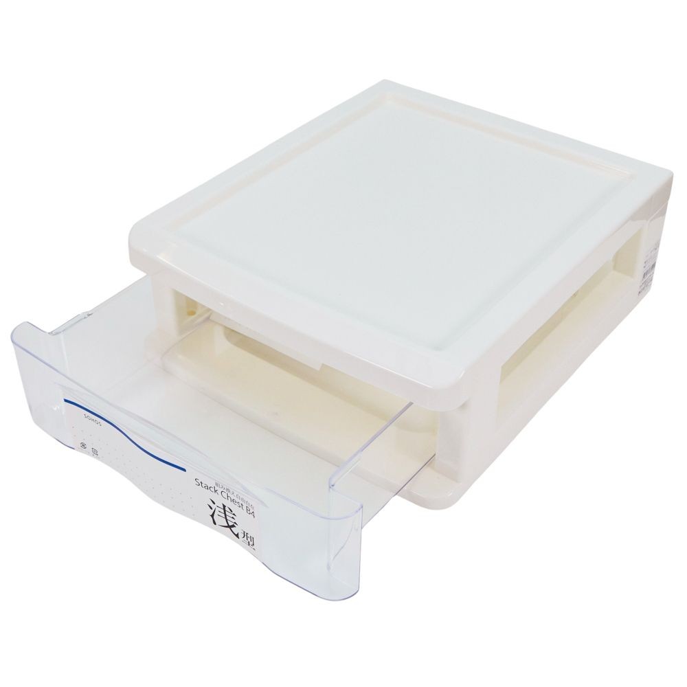 Ｂ4書類ケース　浅型1段　ホワイト, ホワイト, B4浅型1段