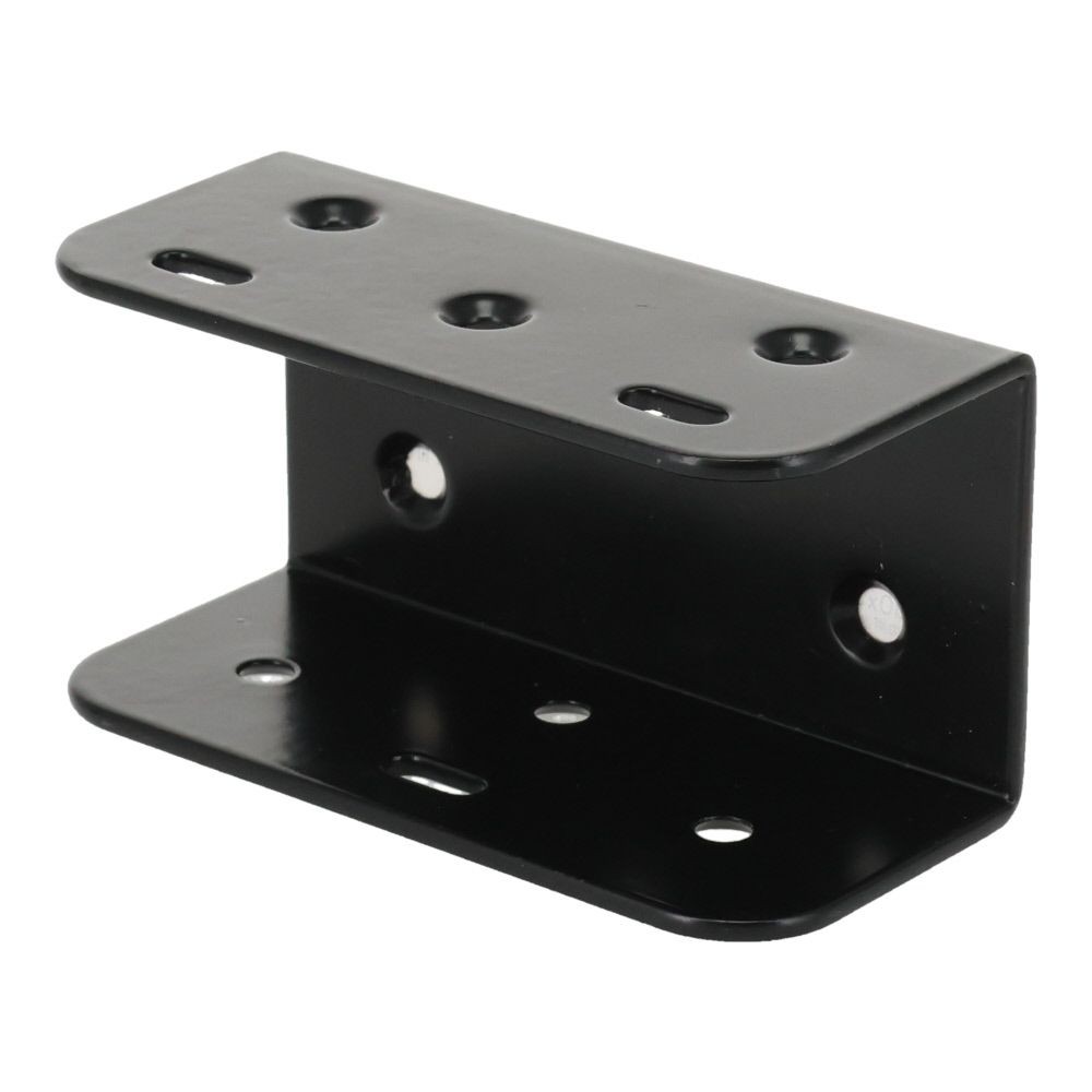 ２×４金具コの字型　８０×３７×４２, 黒, コの字