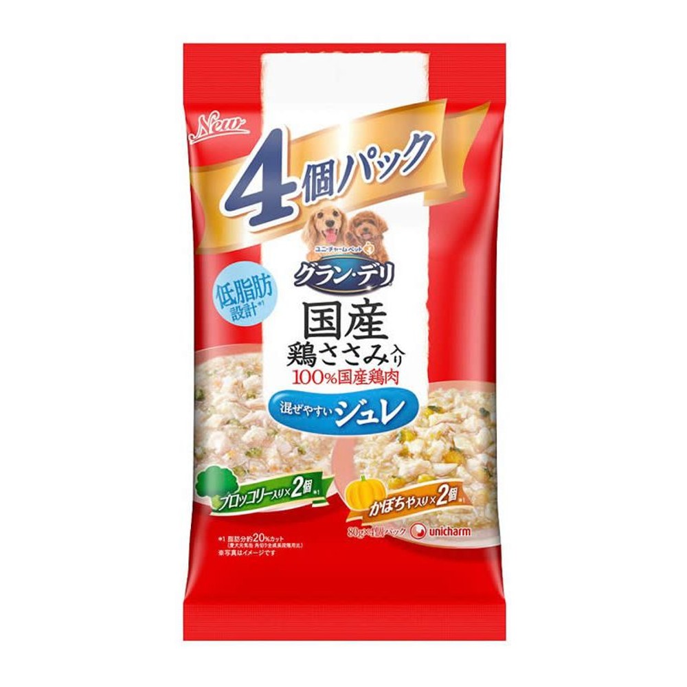 ユニチャーム　グランデリＰジュレブロッコリー８０ｇ×４個, -, 80g