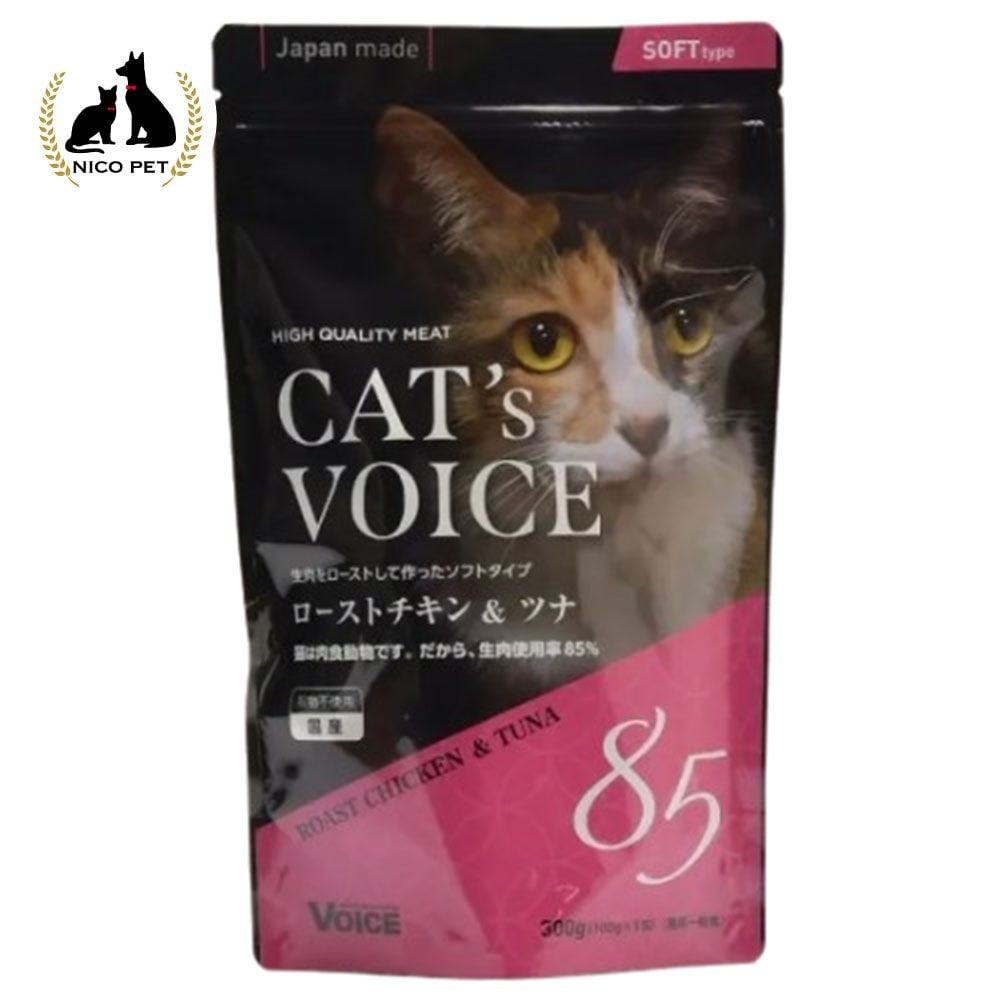ヴォイス キャットヴォイス ローストチキン&ツナ 300g, ツナ, 300g