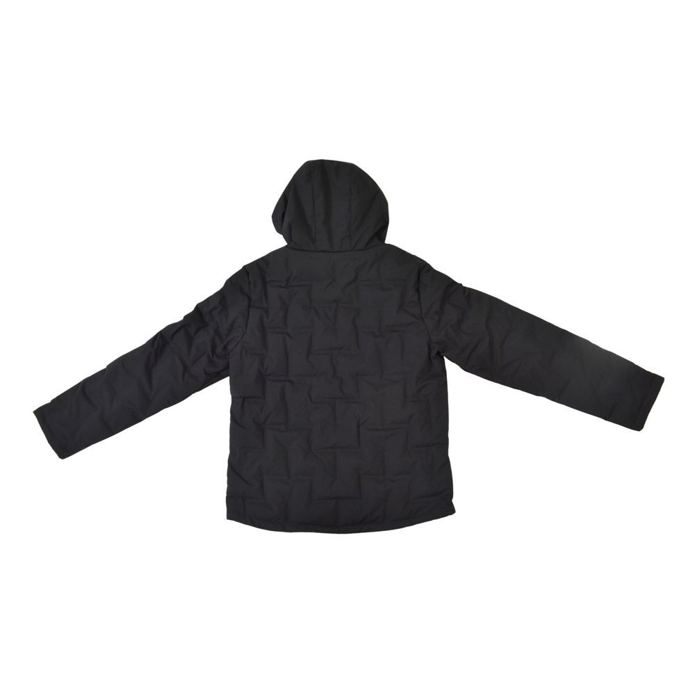 アウターシームレスダウンジャケット ブラック, ブラック, Lサイズ