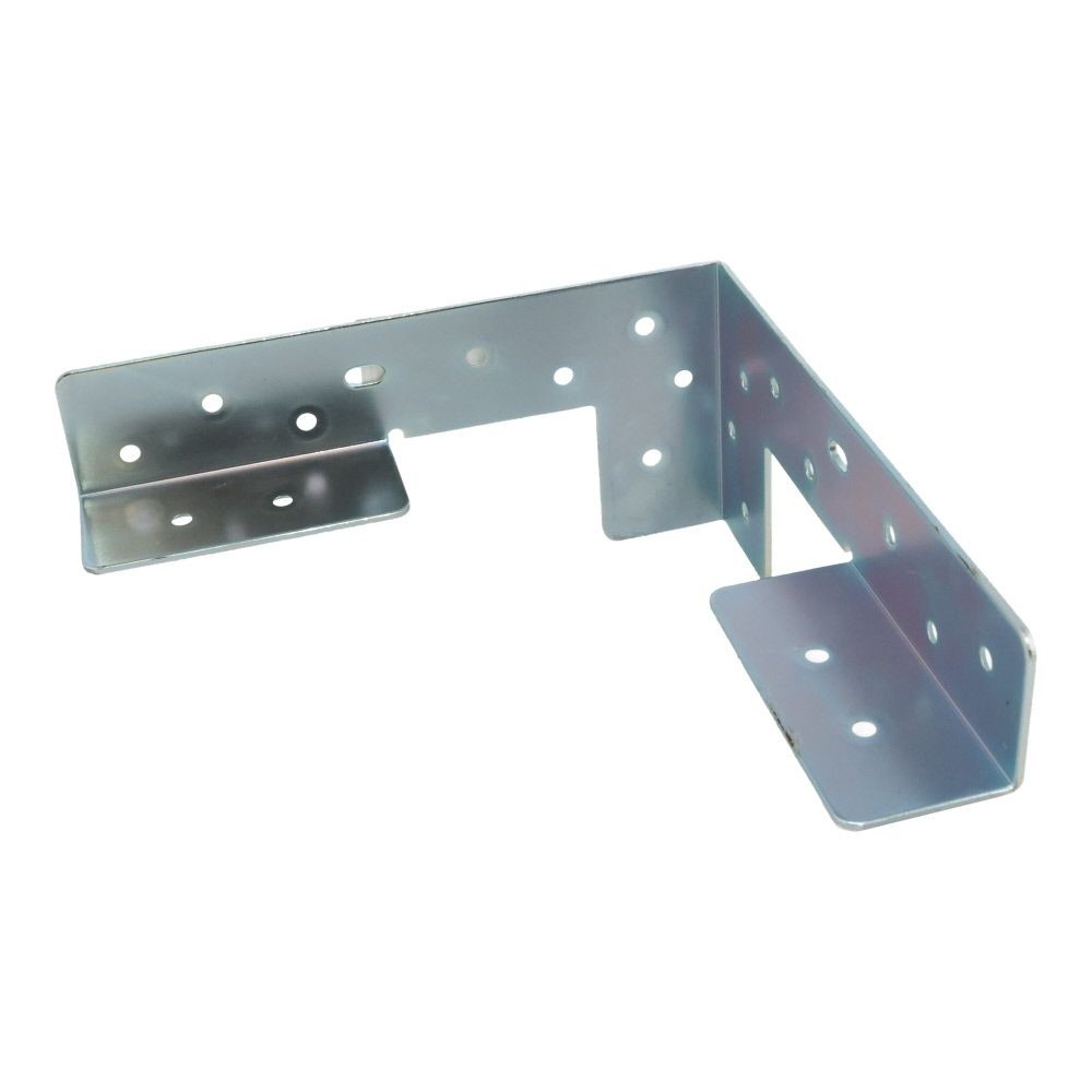 ２×４メッキ金具　補助受け金具８０×３４０, メッキ, 受け金具