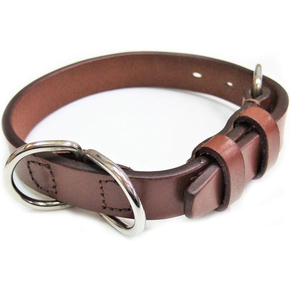 岡野　オイルレザーカラー, 茶, NO.21