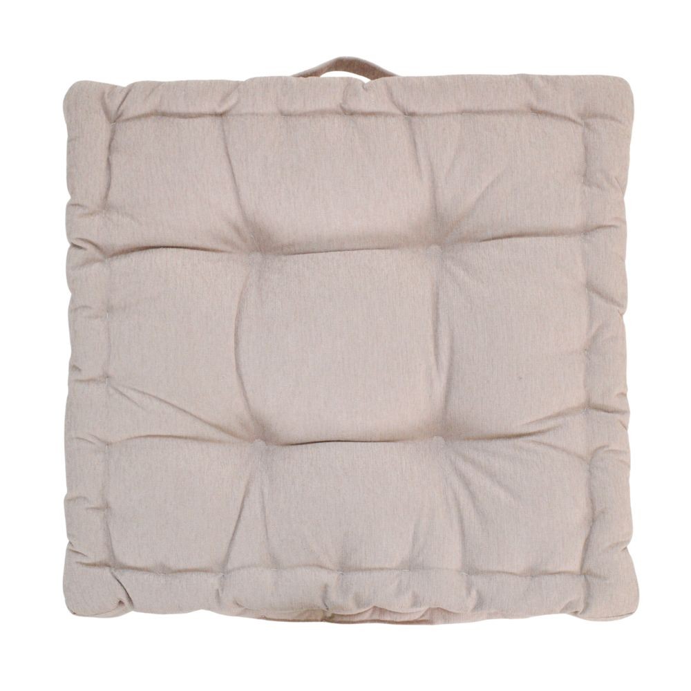 ウイザ WIZ'A マチ付きリビングクッション　リーネア, ベージュ, 55&times;55cm