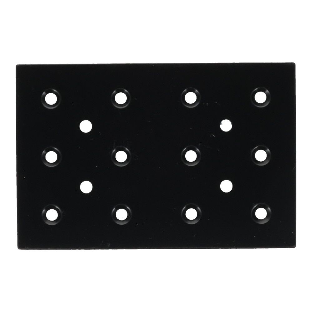 ２&times;４金具　帯金具８０&times;１２０, 黒, 帯金具