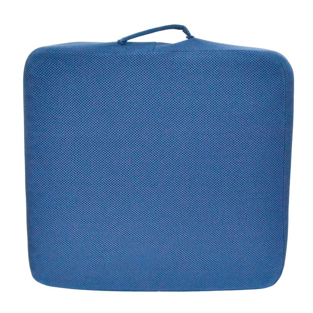 WIZ'A ウイザ　極弾クッション, ブルー, 縦43&times;横47&times;厚さ10cm