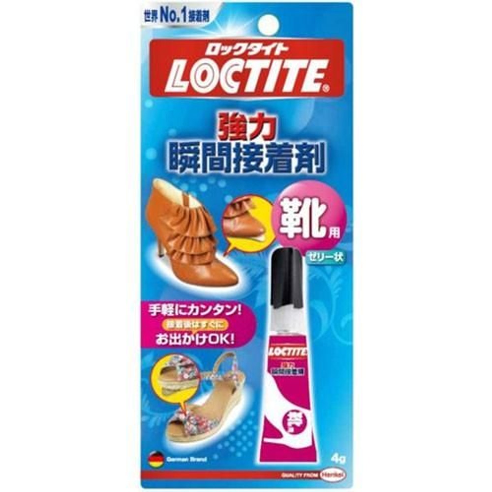 ヘンケルジャパン ロックタイト(LOCTITE) 瞬間接着剤　靴用　４ｇ LKR-004, 透明, 4g
