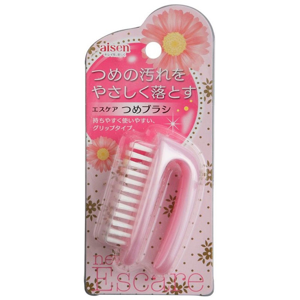 アイセン　エスケア　爪ブラシ, ピンク, 1個入り