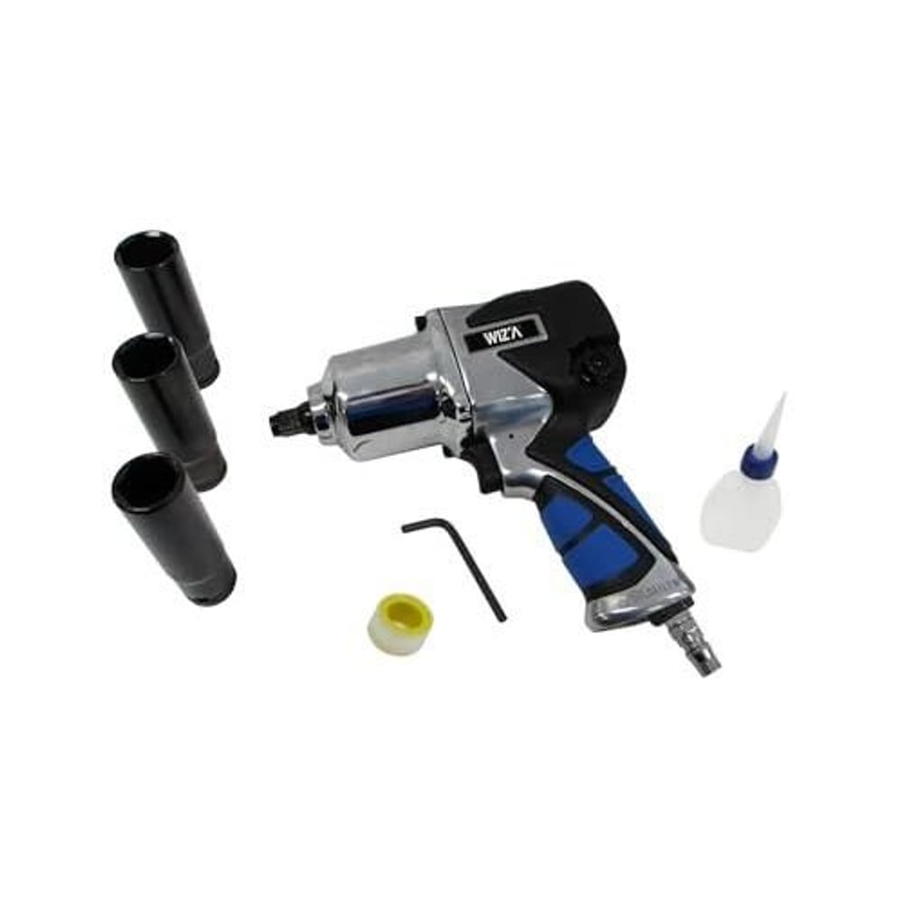 WIZ'A ウィザ エアーインパクトレンチセット 570N・ｍ GTAW-570, ブルー, 570N・m