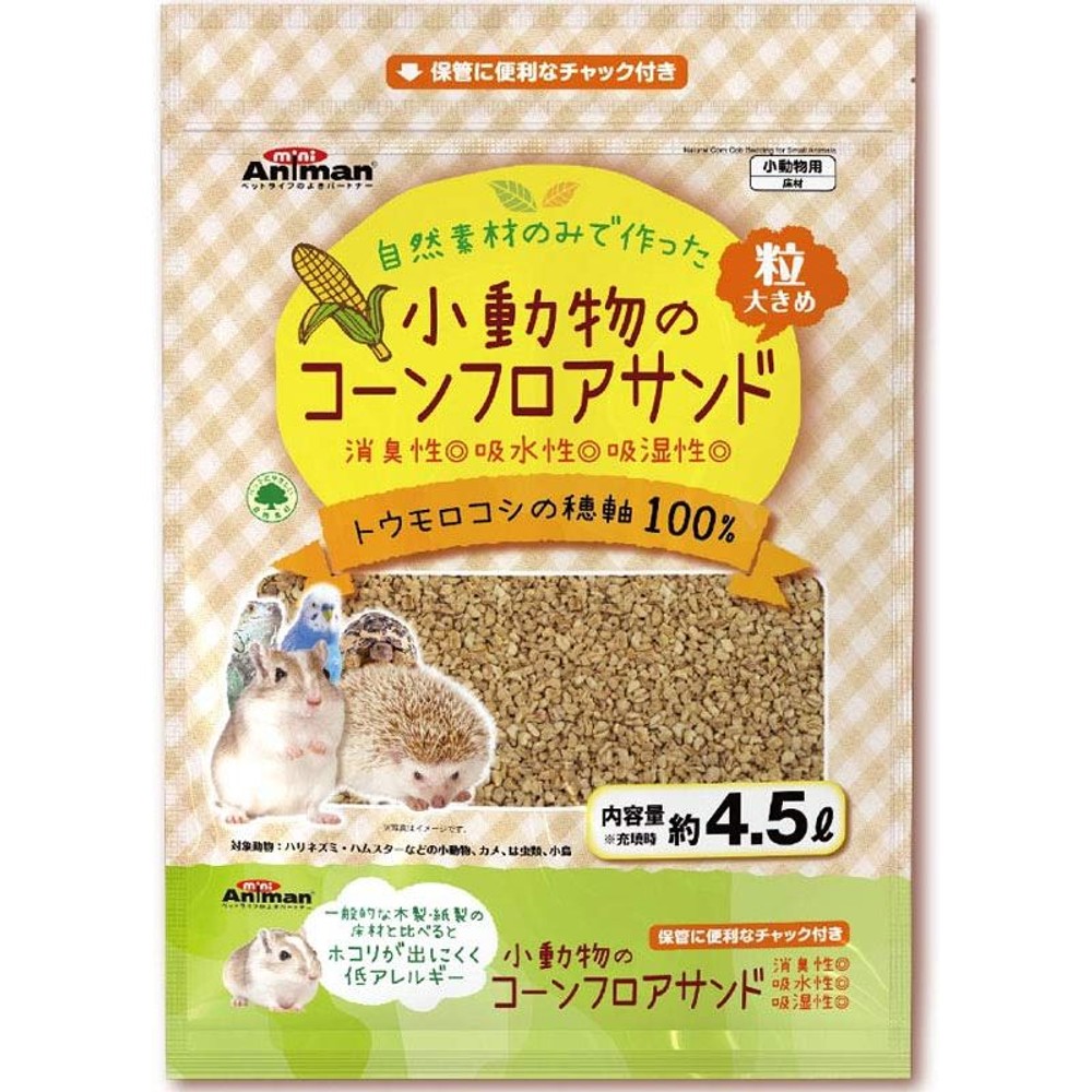 ドギーマン　小動物のコーンフロアサンド４．５Ｌ, -, 4.5L