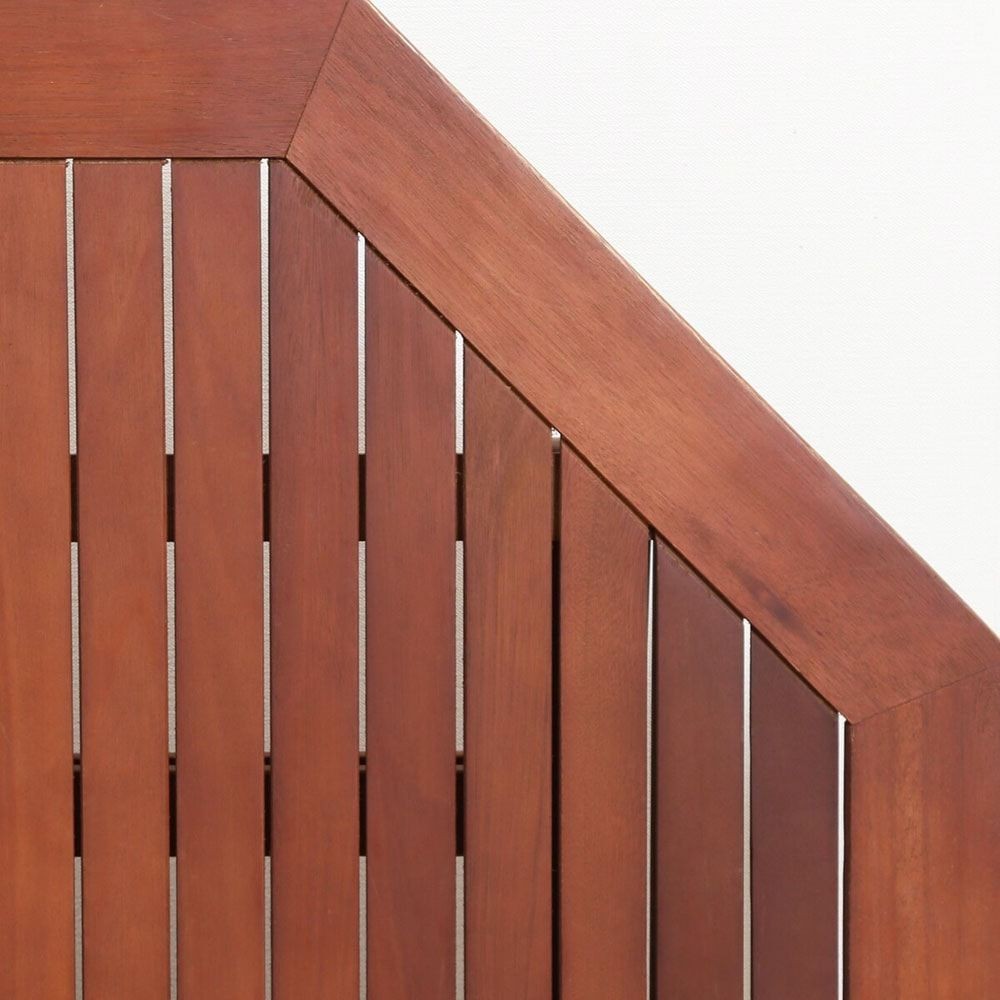 八角テーブル　110ｃｍ　＃ＧＴ05ＦＢ【メーカー直送・代引不可】, ブラウン, 110cm