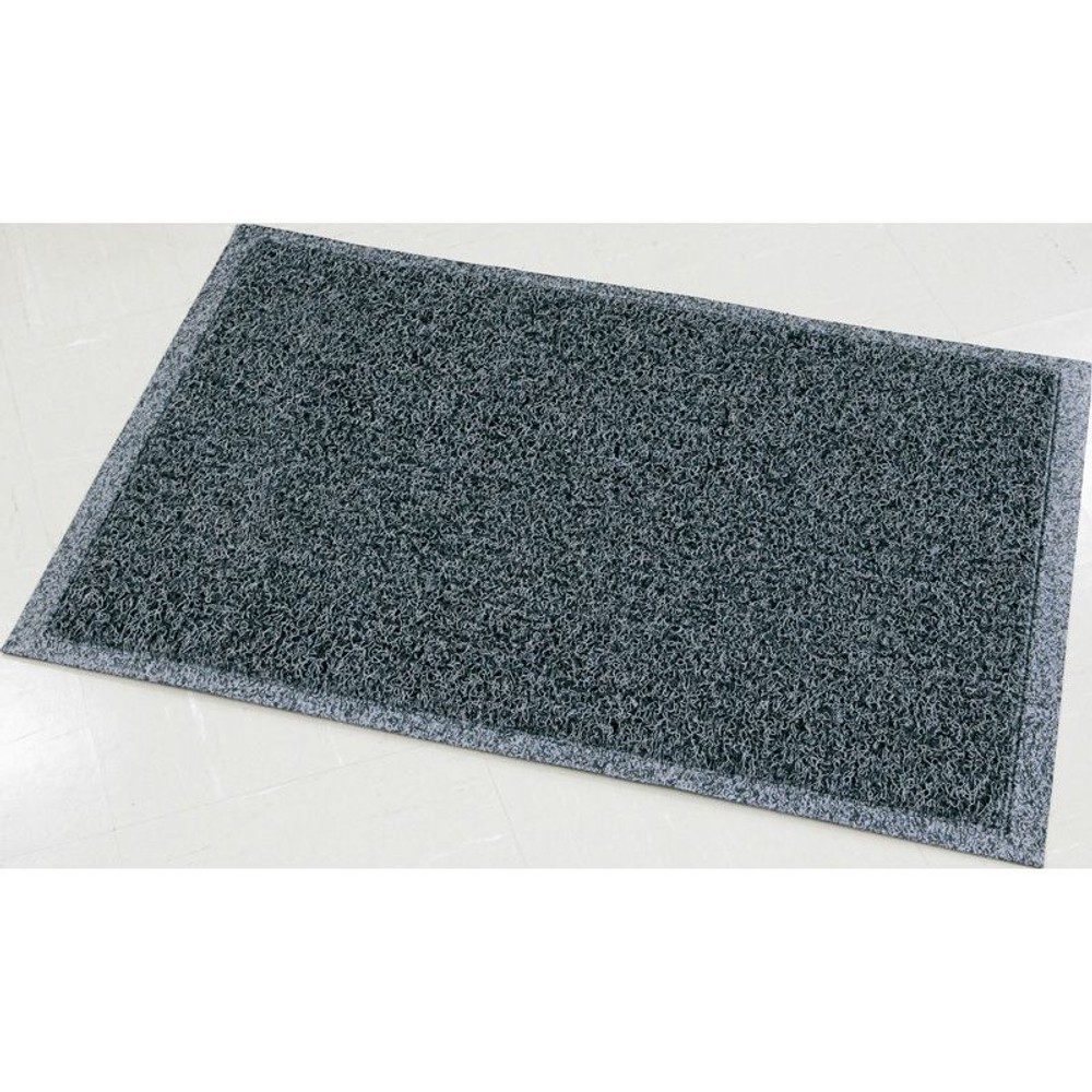ＰＶＣ　ＷＣループマット　縁有, グレー（45&times;75）, 45&times;75cm