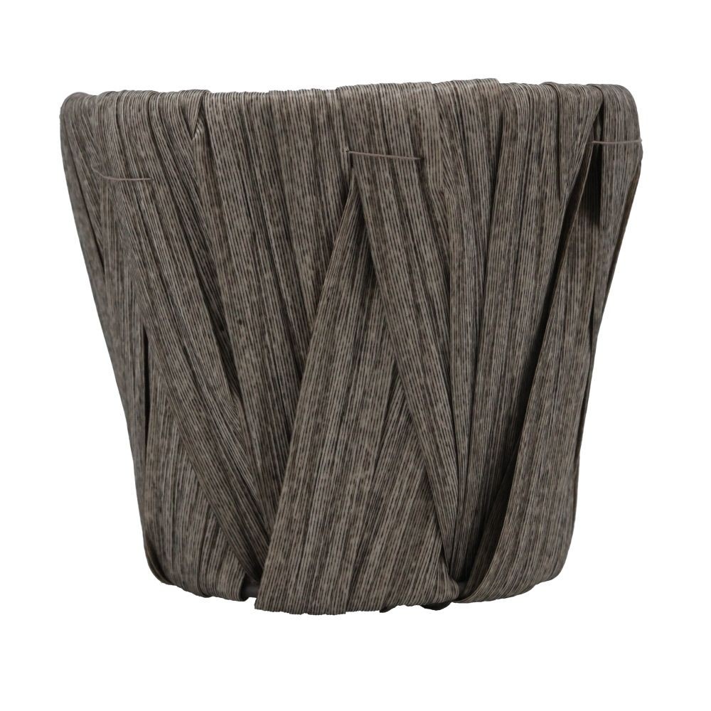 ビニールバスケット　Ｍ　クロス, グレー, M