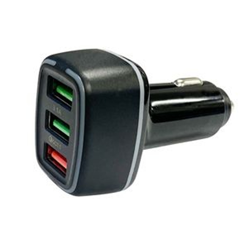 3ポートＤＣ充電器, ブラック, 3ポート