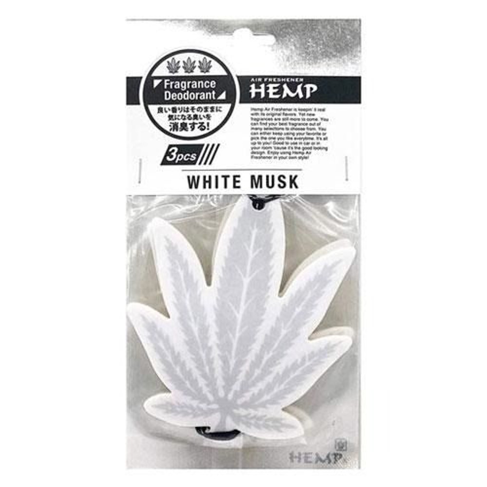 ヘンプ3Ｐ　Ｆ＆Ｄ　エアフレッシュナー　ホワイトムスク, ホワイトムスク, 3枚入り
