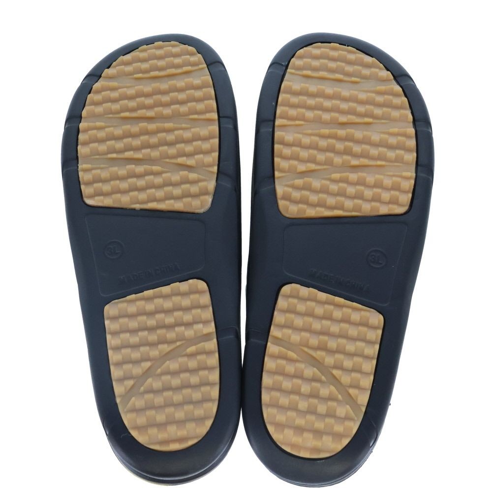 紳士　ＢＭ防滑高弾力　シャワーサンダル　ＢＫＧＤ　３Ｌ, ブラック&times;ゴールド, 3Lサイズ