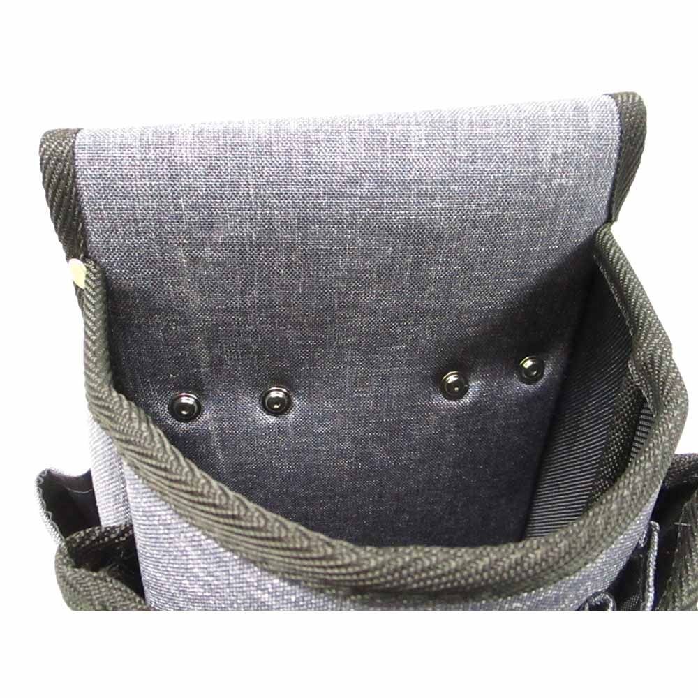 WIZ'A ウィザ 腰袋3段 WZB-004BL, ブラック, 3段