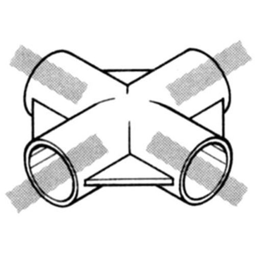 YAZAKI 矢崎化工 イレクタープラスチックジョイント J-6A S 枠・パイプのつなぎ用　&Phi;28用, アイボリー, J-6A S（4方向（枠のつなぎ用））