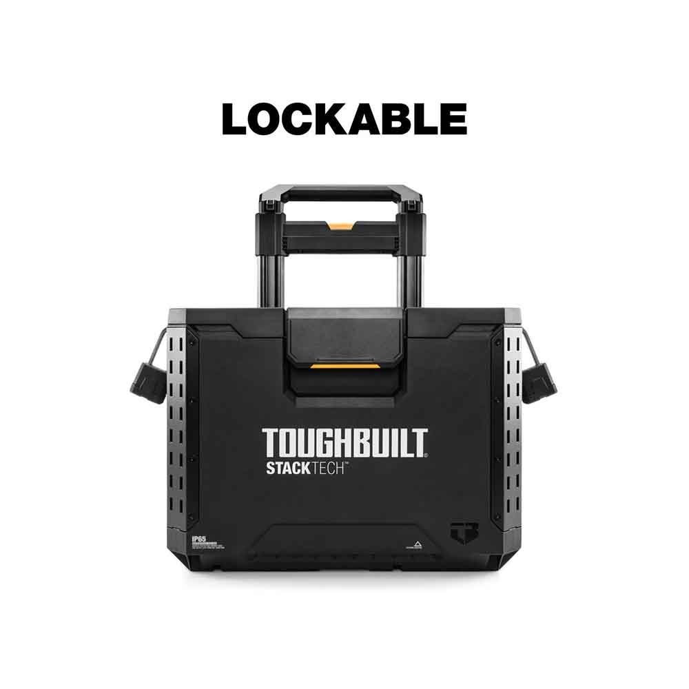 【数量限定】TOUGHBUILT（タフビルト）STACK TECH(スタックテック) 　ウィールツールボックス70, ブラック, TB-B1-B-70R