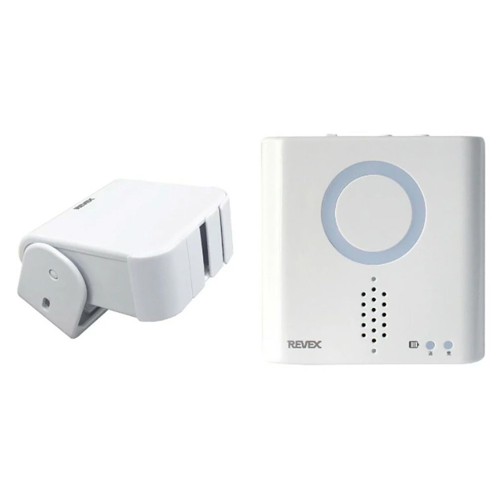 リーベックス 人感センサーチャイムセット XP750A, ホワイト, 幅90mm&times;奥行32mm&times;高さ91mm