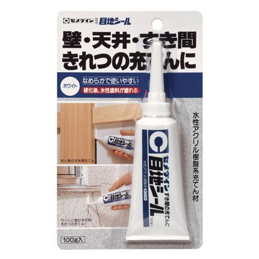 セメダイン 隙間充てん 目地シール ホワイト 100ml, ホワイト, 100g