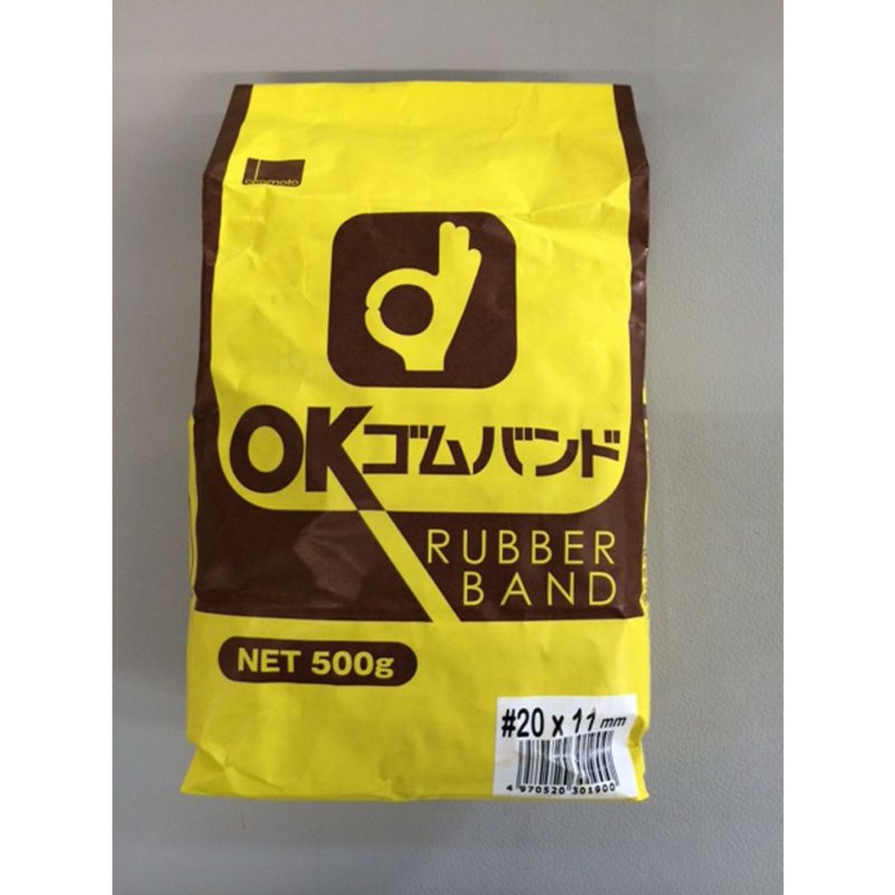 ゴムバンド500ｇ袋入　　　　200号, アメ#12, 12号×1mm