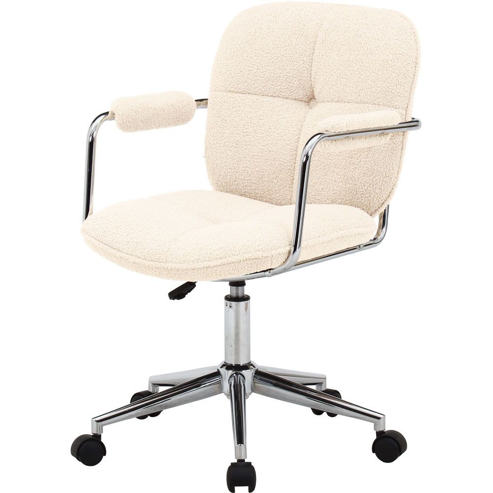 不二貿易 オフィスチェア　ルル　ＷＨ【メーカー直送・代引不可】, ホワイト, 幅550mm&times;奥行670mm&times;高さmm