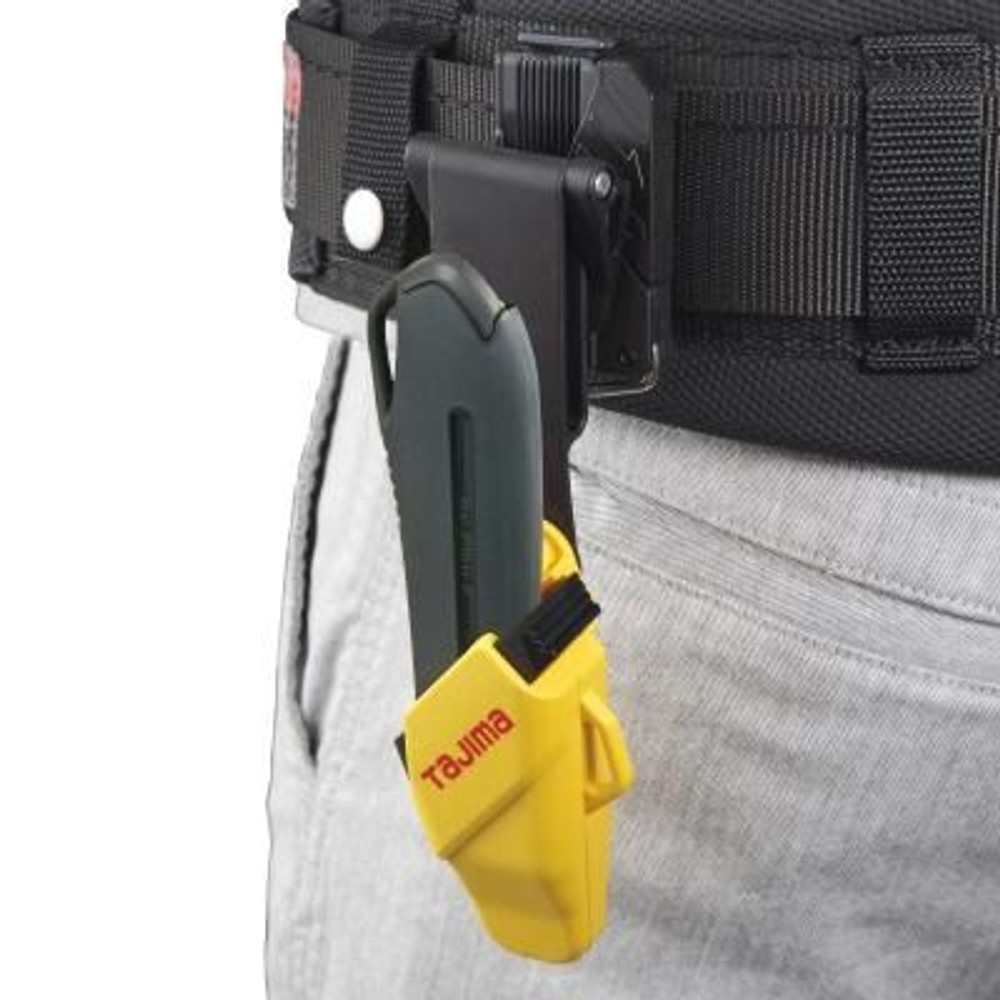 TAJIMA　L刃 ドライバーカッター セフホルスター 黄　DC-LSFY, イエロー, ドライバーカッター専用ホルスター