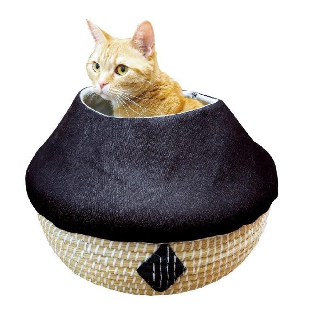 ドギーマン　にゃんこのデニムちぐら　テントバスケット, -, -