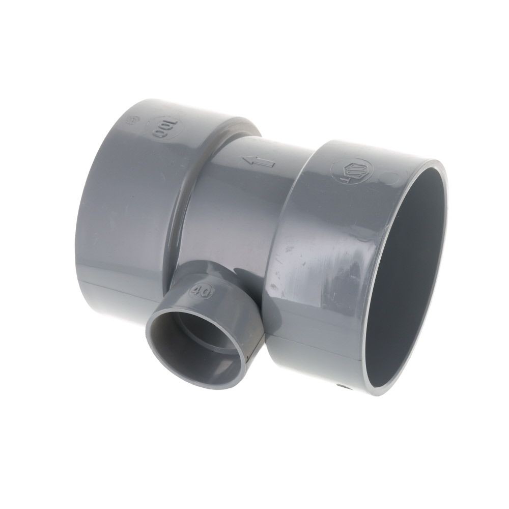 DV継手　チーズ　DT100&times;40, グレー, 100&times;40mm